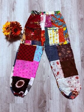 Women’s patchwork Harem baggy hippie boho pants